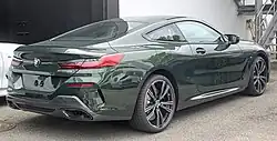 BMW 8er Coupé, Facelift, Heckseitenansicht