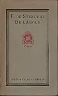 Stendhal: De l'Amour (1920), Geheftet