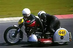 Historisches BSA-Renngespann