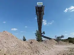 Simulierte Abraumlandschaft