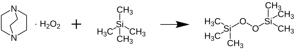 Synthese von Bis(trimethylsilyl)peroxid BTSP mit DABCO-Wasserstoffperoxid-Addukt