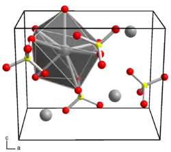 Elementarzelle von Bariumsulfat