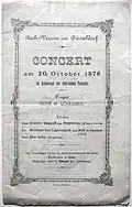 Annette Essipoff spielt in der Tonhalle Düsseldorf am 20. Oktober 1878