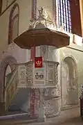 Kanzel, gestiftet von Jakob Friedrich von Saldern Ende des 17. Jahrhunderts