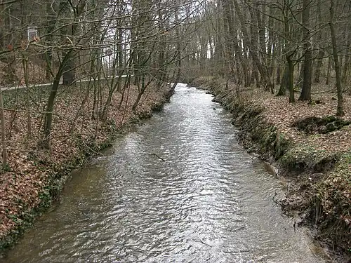 Die Hunte verlässt das Stadtgebiet von Melle