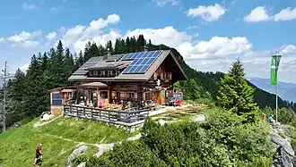 Südansicht der Goiserer Hütte