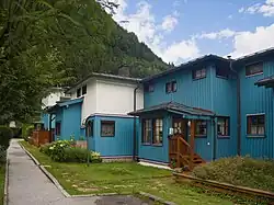 Blick auf das Wohndorf „Arche Noah“