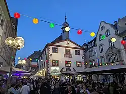 Bad Kissingen, Marktplatz mit altem Rathaus Rakoczyfest 2025