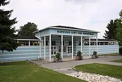 Denkmalgeschütztes Schwimmbad