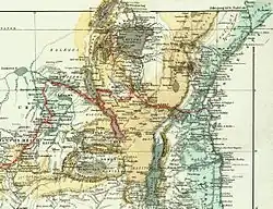 Von Bagamoyo zum Tanganjika-See (Ausschnitt)