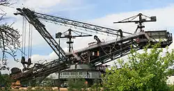 Der ab 1970 im Tagebau Berzdorf eingesetzte Bagger 1452