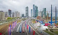 Der Bagration-Prospekt in Moskau City (September 2023)