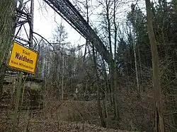 Gerüstpfeilerviadukt der Kleinbahn