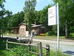 Der ECN (Eisenbahn-Club Nordwest-Münsterland e.V.) betreibt eine Draisinenstrecke, Bild:Juni 2014