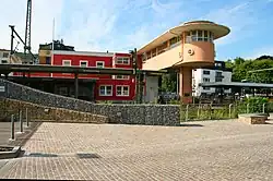 Bahnhof Bingen-Stadt mit Reiterstellwerk