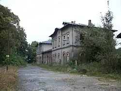 Bahnhof Eich (Sachs), Straßenseite (2016)