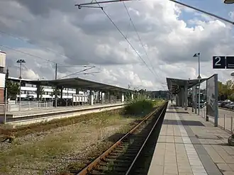 Bahnsteige von Norden