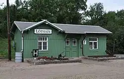 Bahnhofsgebäude des Museusbahnhofes in Löthain