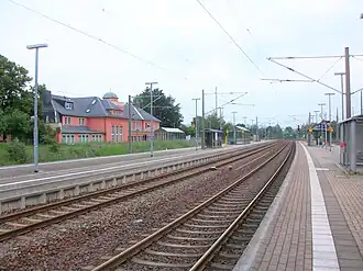 Bahnhof Niederwiesa mit Empfangsgebäude (2019)