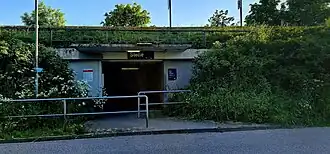 Ausgang des Bahnhof Stelle zum P+R-Parkplatz