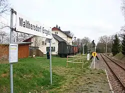 Bahnhof Walthersdorf (Erzgeb), Bahnsteig (2016)