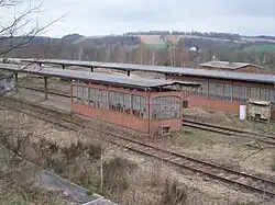 Bahnsteige im Bahnhof Wechselburg (2016)