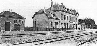 Empfangsgebäude, um 1902