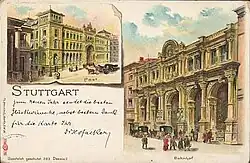 Hauptbahnhof und Postamt 1900