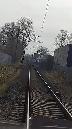 Farge-Vegesacker-Eisenbahn in Aumund-Hammersbeck an der Aumunder Feldstraße