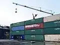 Containerburg am alten Standort