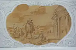 Leonhard steht einer fränkischen Königin bei ihrer schweren Geburt bei