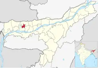 Lagekarte des Distrikts