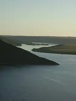 Der Dnister in Bakota, Ukraine