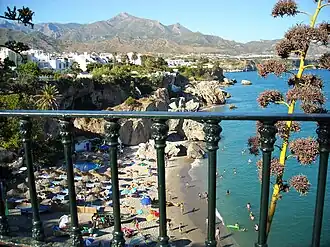 Pico del Cielo von Nerja aus gesehen