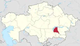 Lage in Kasachstan