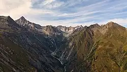 Baltschiedertal mit Bietschhorn (links)