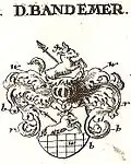 Bandemer-Wappen aus Weigels Wappenbuch (1734)