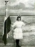 Foto der Flagge Chiles von 1907