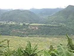 Blick über das Indrawati-Tal nach Bhimtar