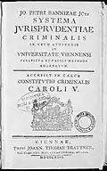 Systema iurisprudentiae criminalis, 1763