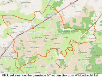 Bantanges mit seinen Nachbarorten