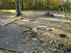 Bauliche Reste der ehemaligen Baracke&nbsp;9 des Häftlingslagers