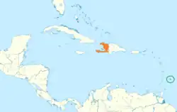 Lage von Barbados und Haiti