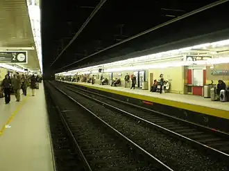 Bahnsteige des Bahnhofes