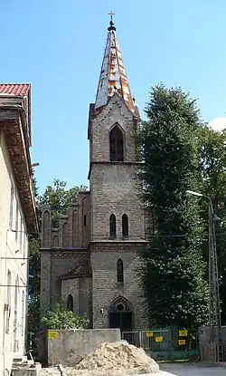 Die ehemalige evangelische Kirche in Barczewo (Wartenburg in Ostpreußen)