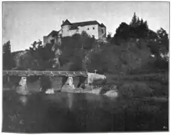 Burg Barilović (von Radoslav Lopašić, †&nbsp;1893), zerstört im Zweiten Weltkrieg