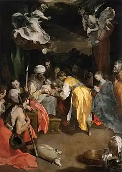 Federigo Barocci: Die Circumcision, 1590, Öl auf Leinwand, 374 × 252 cm, Louvre, Paris