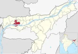 Lagekarte des Distrikts