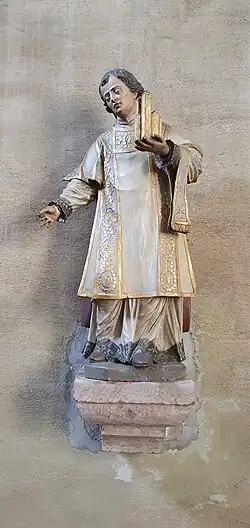 Statue in der Basilika Basiliek van de H. H. Wiro, Plechelmus en Otgerus
