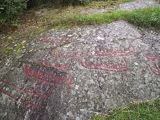 Felsritzung von Basteröd